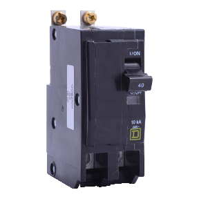 Schneider Electric Thermal Magnetic Circuit Breaker; 2-Pole; 50A; 120/240VAC; Lever; Box Lug Terminal; UL 489